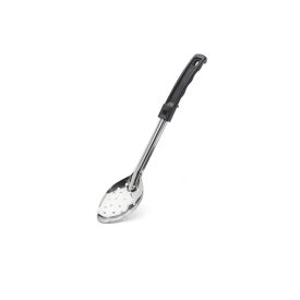 de Buyer perforált szervírozókanál, fekete nyél, rozsdamentes acél, 34 cm