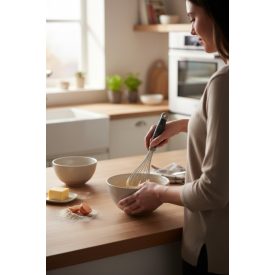   Habverő, 8 szálas, ballon, 35 cm, csúszásgátló ergonómikus nyéllel