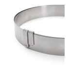 Kör alakú állítható Sütőkeret 18-36 cm között, 3 cm magas, de Buyer, rozsdamentes