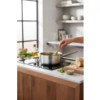 Gyorsforraló-Nyeles lábas 3 liter, 20 cm, Prim Appety, de Buyer, rozsdamentes