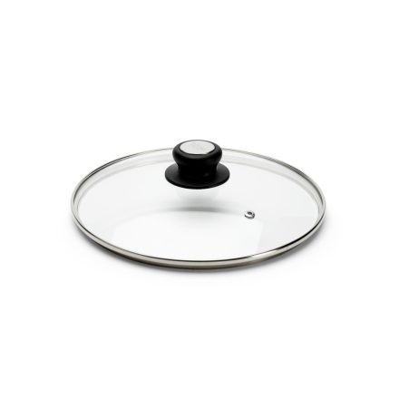 de Buyer üvegfedő 14 cm rozsdamentes acél peremmel