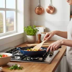 Spatula, nagy, 8-30 cm, hajlított, bükkfa, B Bois, de Buyer