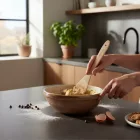 Spatula, nagy, 8-30 cm, hajlított, bükkfa, B Bois, de Buyer