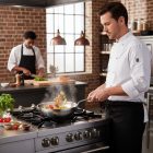 de Buyer Mineral B vas Wok, 24 cm lapos aljú fedő nélkül