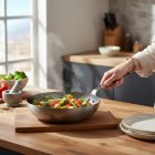 de Buyer Mineral B vas Wok, 24 cm lapos aljú fedő nélkül