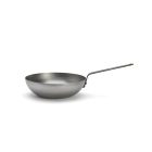 de Buyer Mineral B vas Wok, 24 cm lapos aljú fedő nélkül