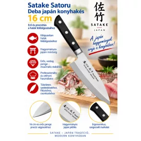 Satake Satoru Deba japán konyhakés 16 cm
