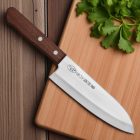 Japán Santoku kés, Satake Tomoko, 17 cm – precíz szeleteléshez és vágáshoz