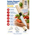Satake Megumi japán univerzális konyhakés – 12 cm
