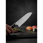 Satake Unique Sai japán damaszk Santoku kés 17cm