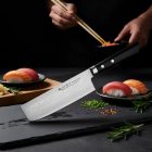 Satake Unique Sai japán damaszk Nakiri kés 17cm