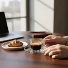 Nadia kávéscsésze szett, 6 db-os, 80 ml, üveg