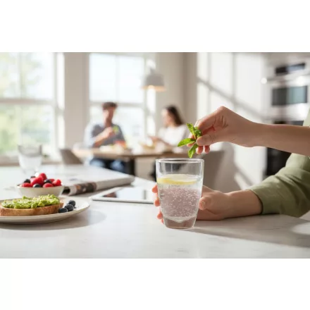 Fonte vizes pohár 310 ml – üveg pohár, stabil kialakítás