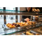 Süteményes tálca, keskeny, 45x15 cm, rozsdamentes, (0407)