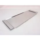 Süteményes tálca, keskeny, 45x15 cm, rozsdamentes, (0407)