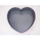 Tortaforma, szív alakú, csatos, 21,7×25,8x7,3 cm, thermoplate (0810)