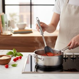   Club Szervírozó-tálaló kanál műanyag kanálrésszel, 33 cm