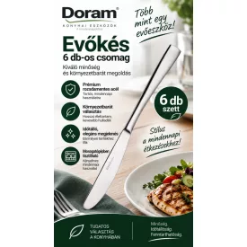 Doram ECO evőkés – használat közben természetes tálalás mellett, környezetbarát alternatíva rendezvényekre és éttermekbe
