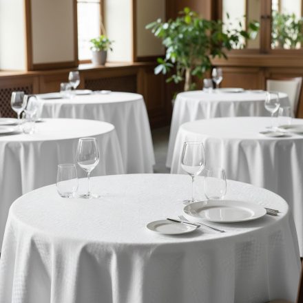 Fehér damaszt asztalterítő 140*180 cm,