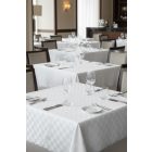 Fehér damaszt asztalterítő 140*180 cm,
