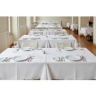 Asztalterítő, 140*220 cm, fehér, damaszt abrosz
