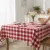 Asztalterítő 140*140 cm piros kockás abrosz