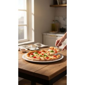 Pizzatányér, 33 cm, high alumina porcelán