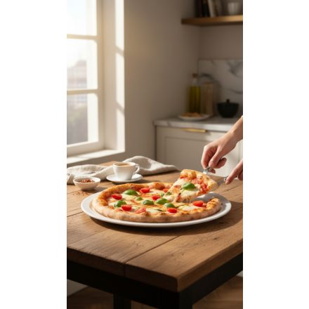 Pizzatányér, 33 cm, high alumina porcelán