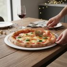 Pizzatányér, 33 cm, high alumina porcelán