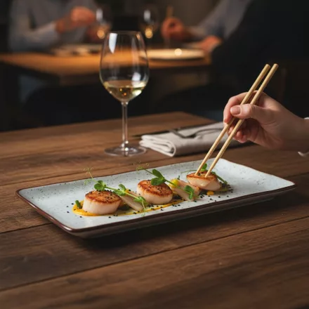 Arena lapostányér, 27x16 cm, kemény porcelán