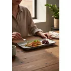 Arena lapostányér, 27x16 cm, kemény porcelán