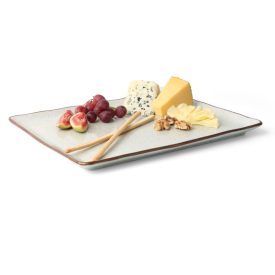 Arena lapostányér, 33x27 cm, kemény porcelán