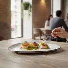 Arena lapostányér, 27x18 cm, kemény porcelán