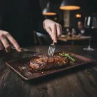 Tierra lapostányér, 27x16 cm, kemény porcelán