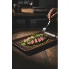 Tierra lapostányér, 27x16 cm, kemény porcelán