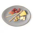 Granito lapostányér, 36x27 cm, alumina porcelán