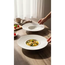 Style mély gourmet tányér, 28 cm, 200 ml, high alumina porcelán