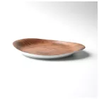 Wood lapostányér, 26x21 cm, 300 ml, alumina porcelán