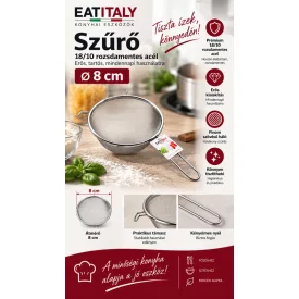 EATITALY szűrő 18/10, erős, rm 8 cm