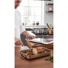EATITALY tepsi+fedő 42x34 cm, mélység 5 cm, dobozban