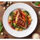 Alaszka 23 cm porcelán mélytányér – letisztult, modern stílus