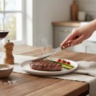 Fanyelű steak kés 11,5 cm penge