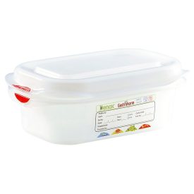 Denox GN edény 1/9 65 mm 0,6 liter – légmentesen záró fedővel