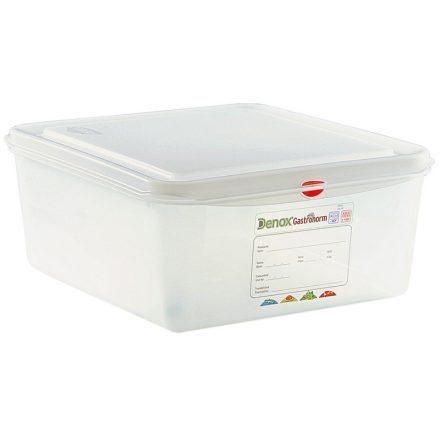 Denox GN edény 2/3 150 mm 13 liter ételtároló légmentesen záró fedővel