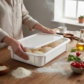 Pizza Kelesztő Doboz - Pizzatészta Kelesztőláda 30x40x7,5 cm