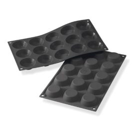   Szilikon sütőforma, Tartlet, 15 adag, 50 mm átm., 15 mm mély