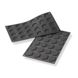   Szilikon sütőforma, Medal, 24 adag, 35 mm átm., 5 mm mély