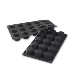   Szilikon sütőforma, Octagon, 15 adag, 38 mm átm., 26 mm mély