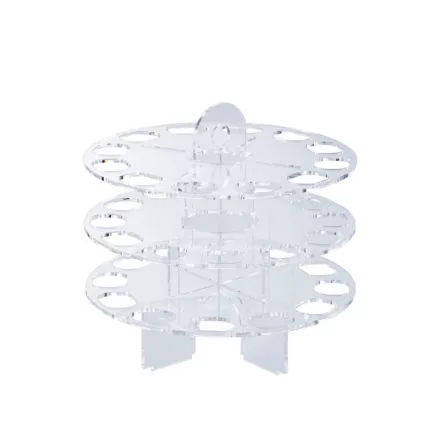 Macaron állvány, 24,7x23,2 cm, plexi