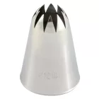 Zárt csillagcső 12 mm, rozsdamentes Martellato díszítőcső, csillag alakú nyílás